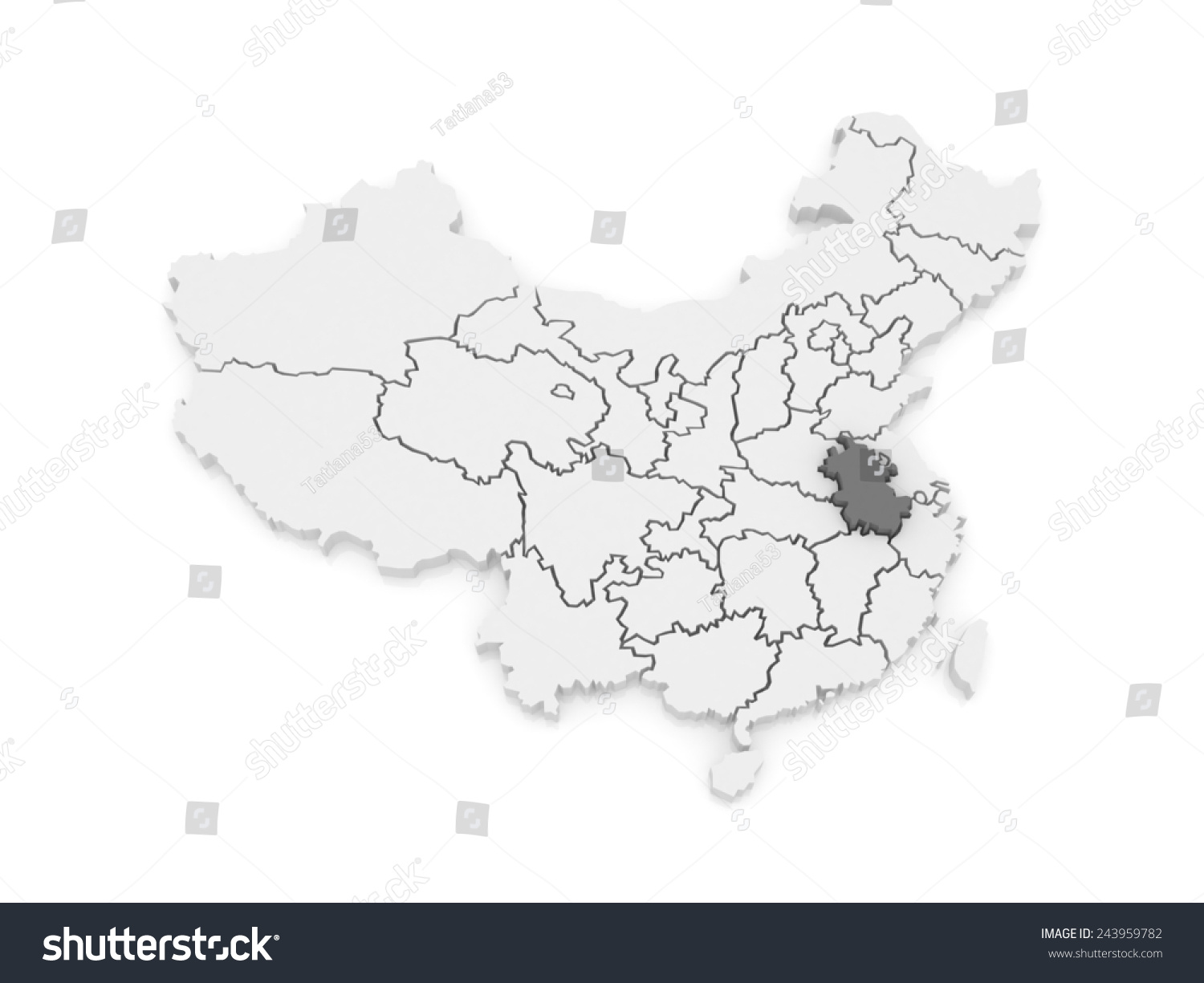 安徽地图.中国.3d-商业/金融,符号/标志-海洛创意()-.图片