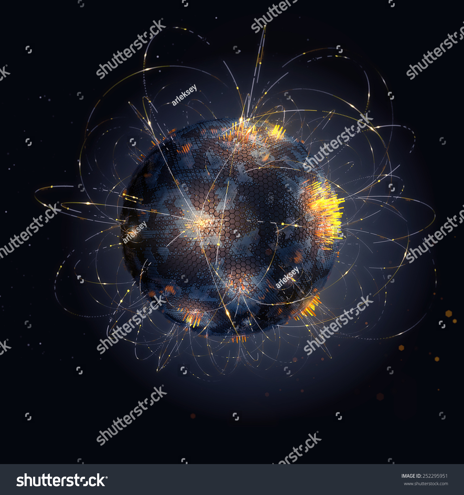 抽象的技术背景与全球地球轨道和高详细沟通-