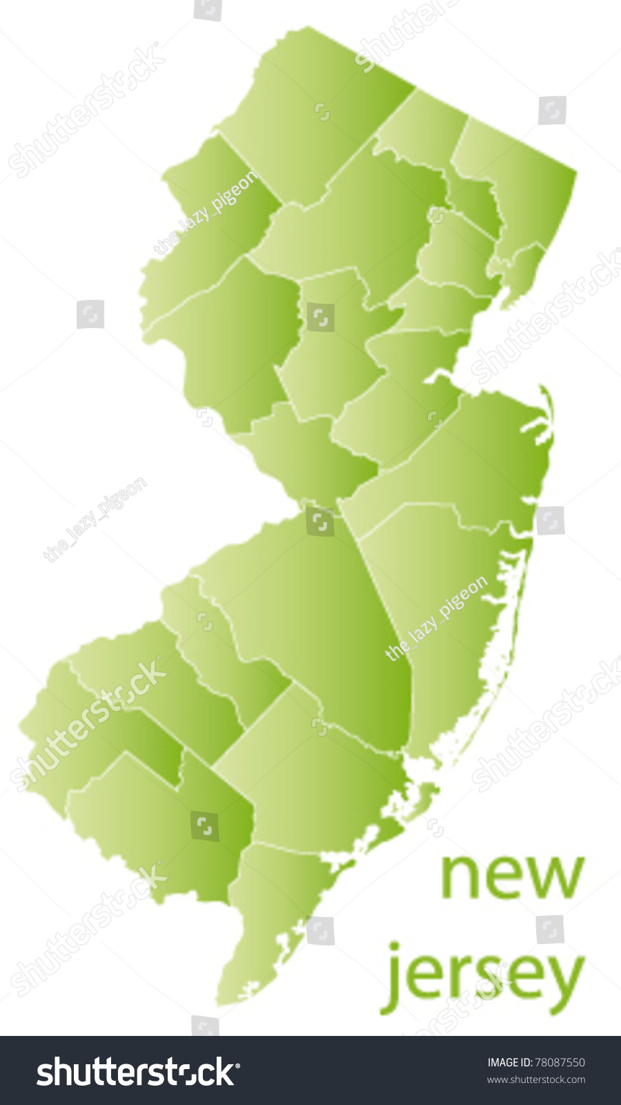 美国新泽西州的地图图片