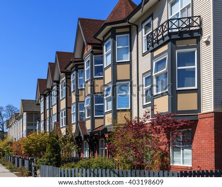 backyard of modern apartment building in vancouver bc canada