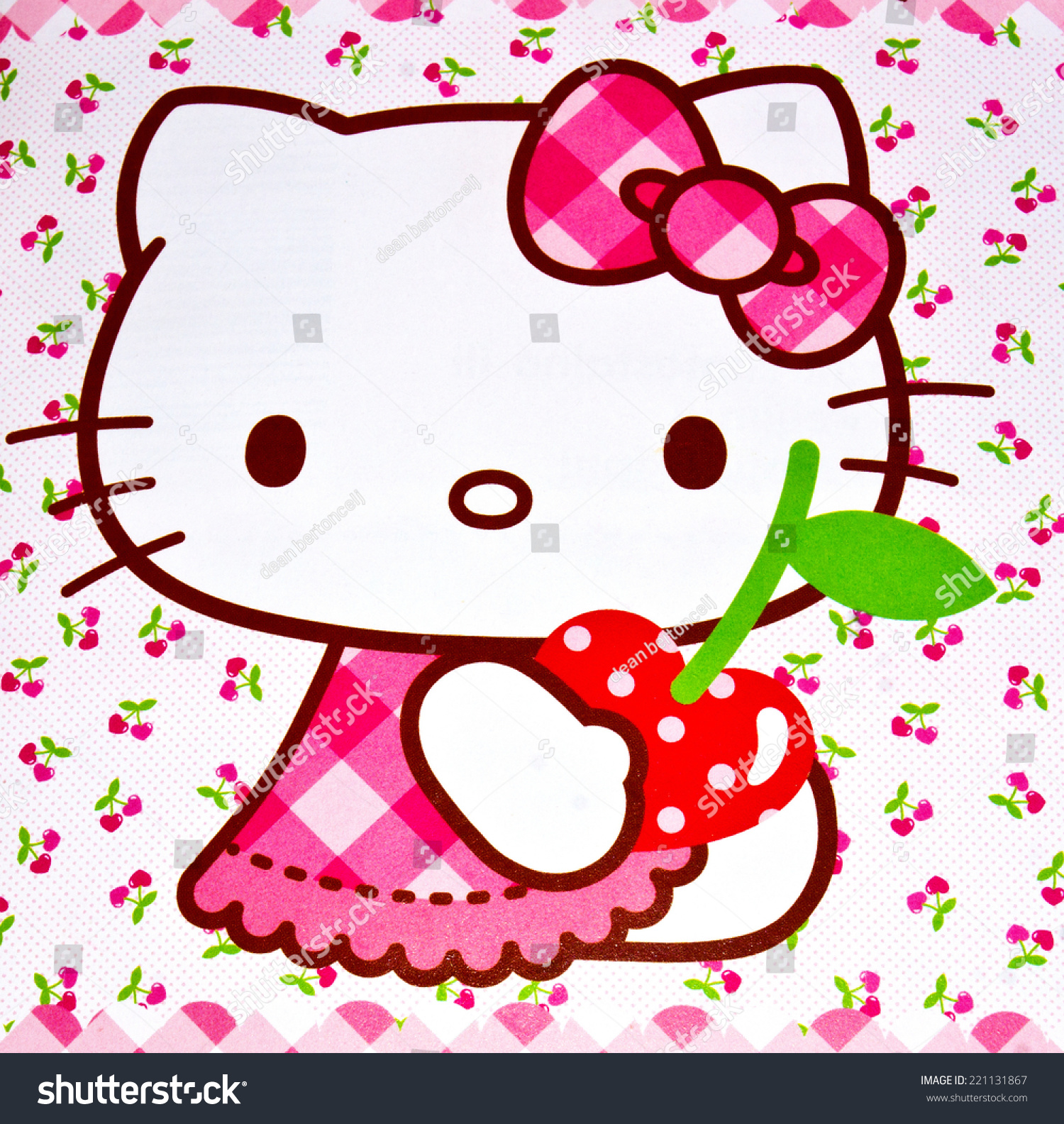 croatia - october 1st , 2014 : hello kitty children cartoo 