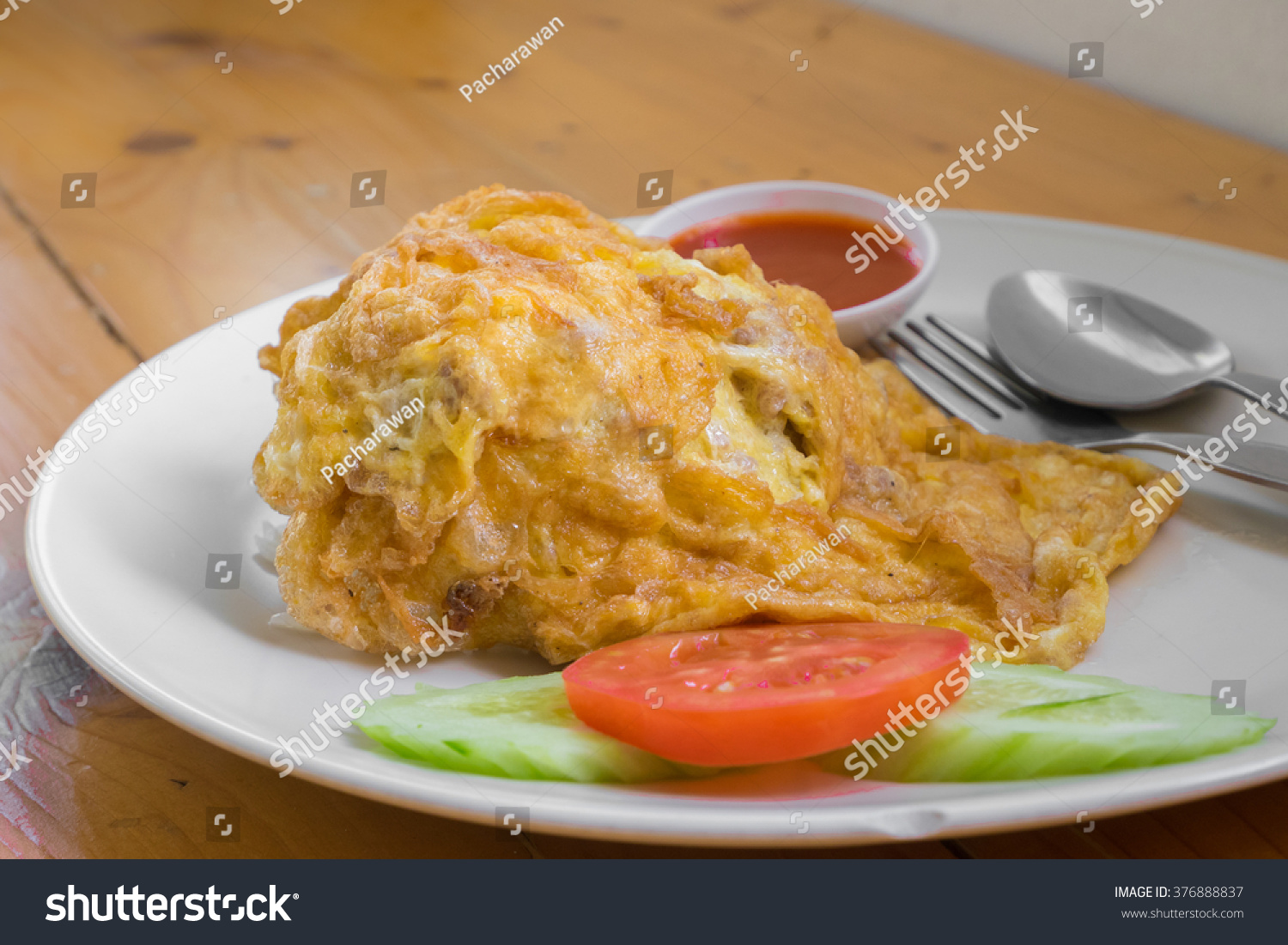 thai omelets with streamed rice-食品及饮料,物体-海洛创意(hellorf